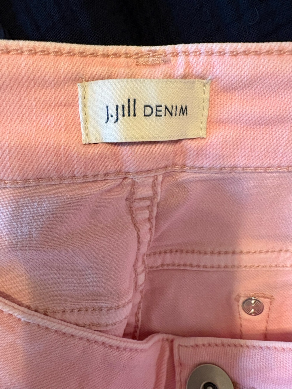 J. Jill Pink Denim Jean Shorts Size 12 Women’s Casual Summer Shorts - Picture 2 of 8
